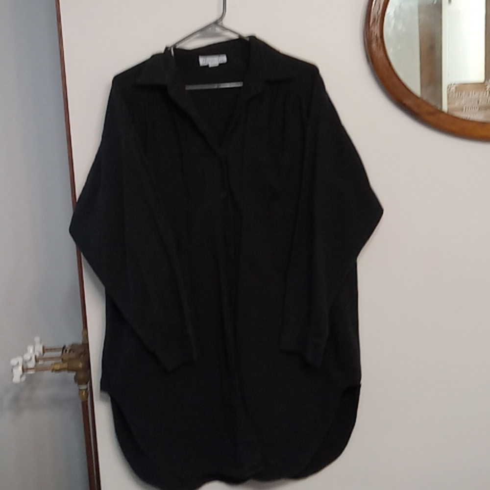 Black button up